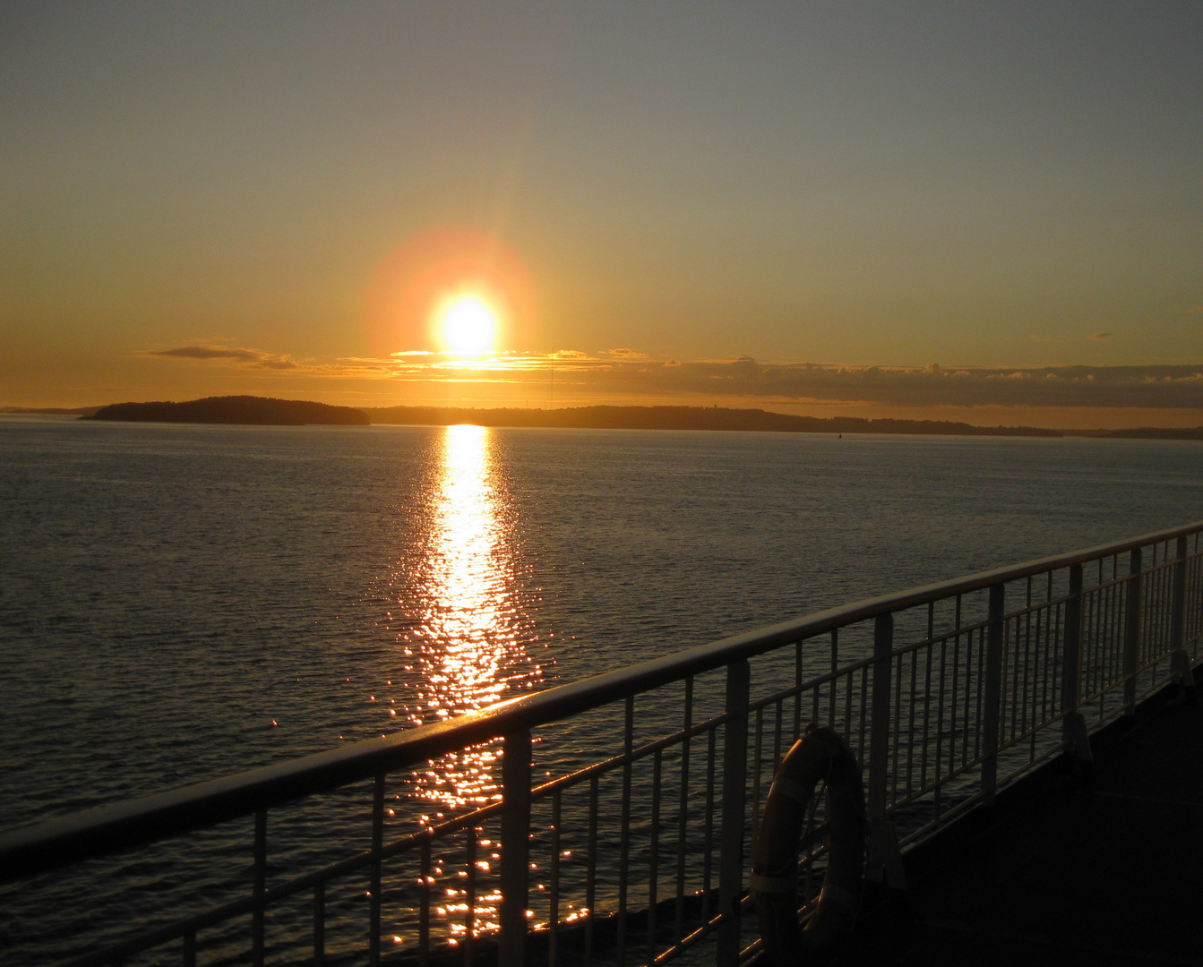 Sonnenuntergang am Polarkreis