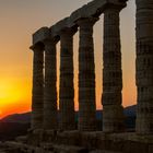 Sonnenuntergang am Poseidon-Tempel bei Athen