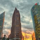 Sonnenuntergang am Potsdamer Platz