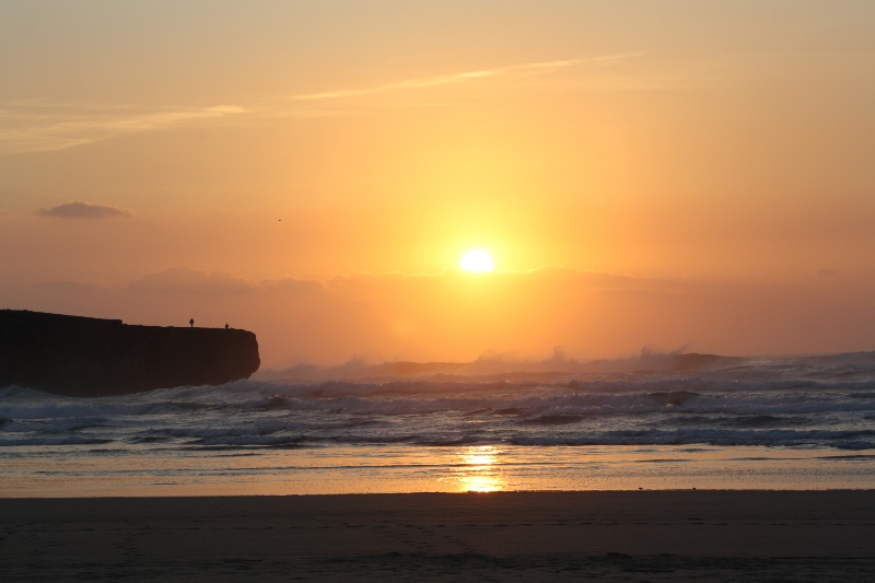 Sonnenuntergang am Praia da Amoreira.