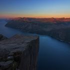 Sonnenuntergang am Preikestolen 