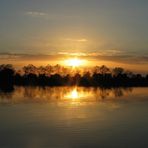 Sonnenuntergang am Prerowstrom