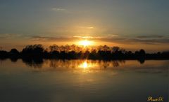 Sonnenuntergang am Prerowstrom