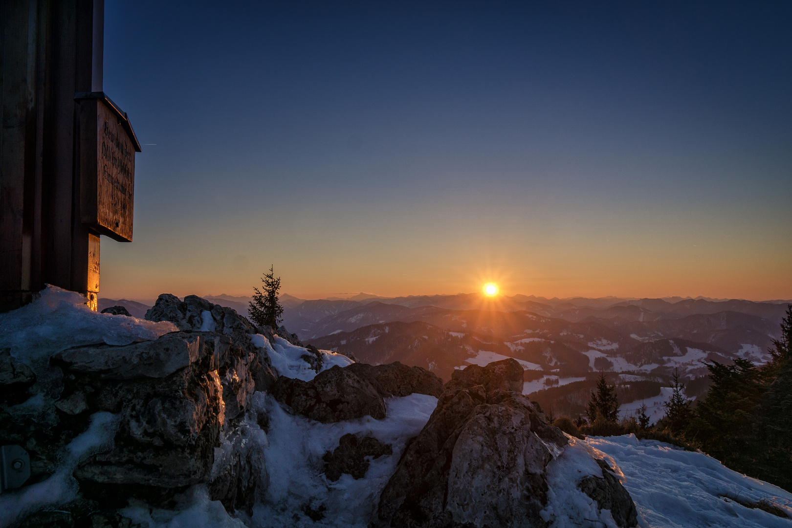 Sonnenuntergang am Prochenberg