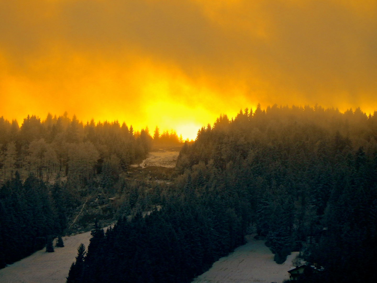 Sonnenuntergang am Pröller