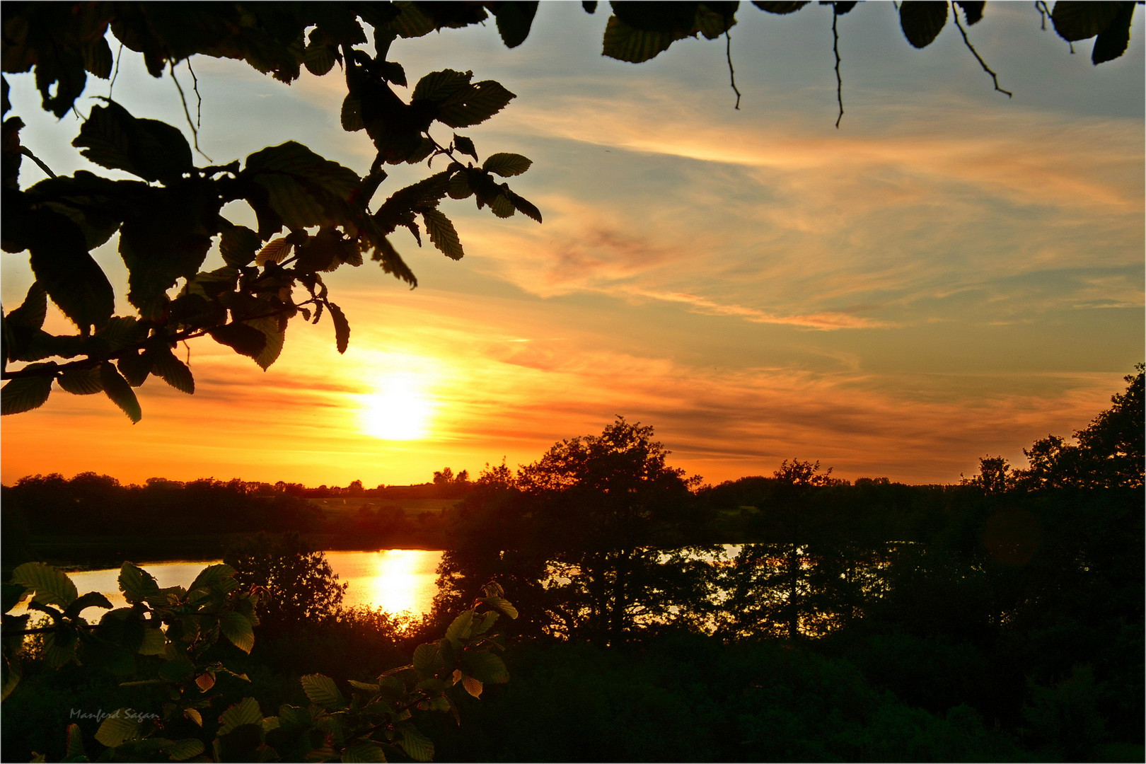 Sonnenuntergang am Pütter See...