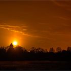 Sonnenuntergang am Pütter See/Vorpommern