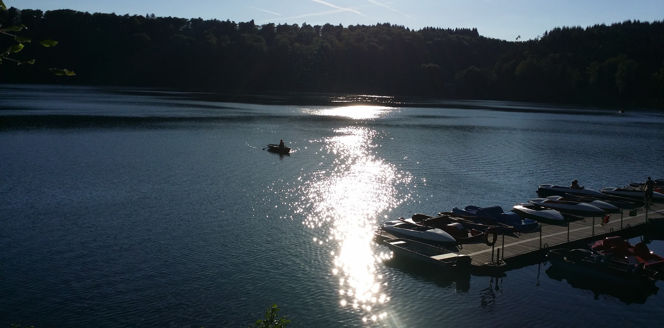 Sonnenuntergang am Pulvermaar