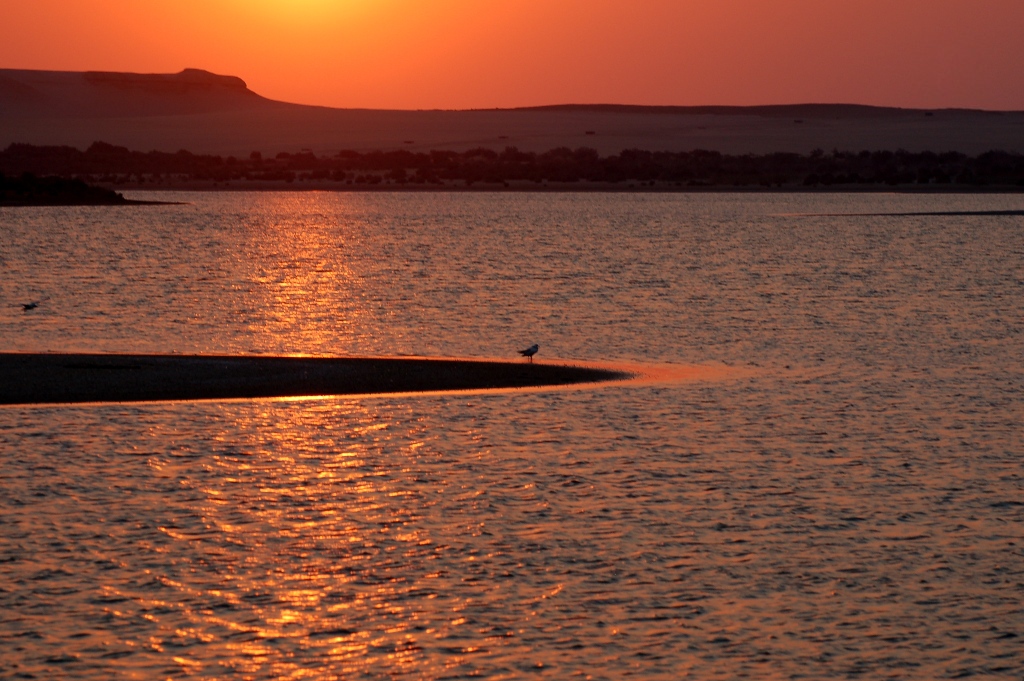 Sonnenuntergang am Quaron See