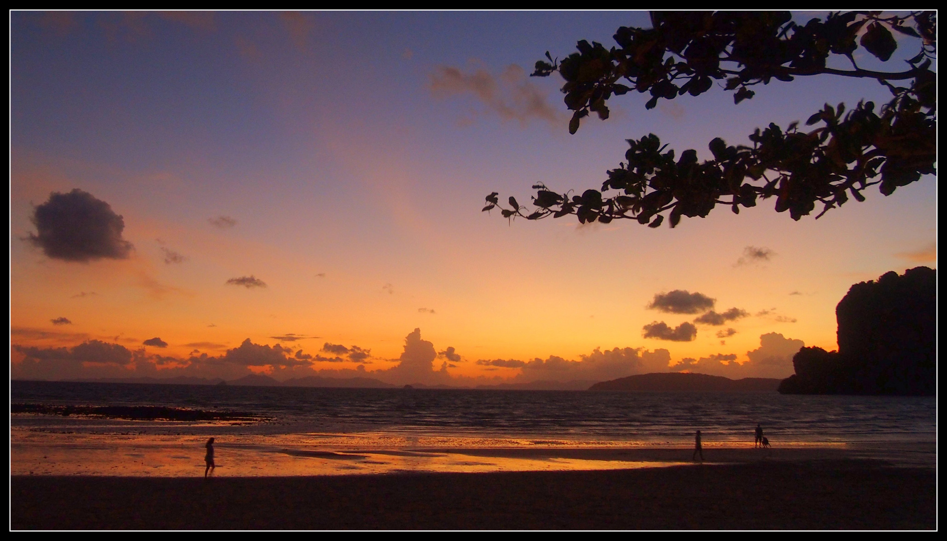 Sonnenuntergang am Railay Beach