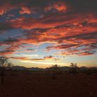 Sonnenuntergang am Rande der Namib