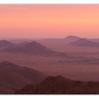 Sonnenuntergang am Rande der Namib