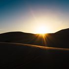 Sonnenuntergang am Rande der Sahara