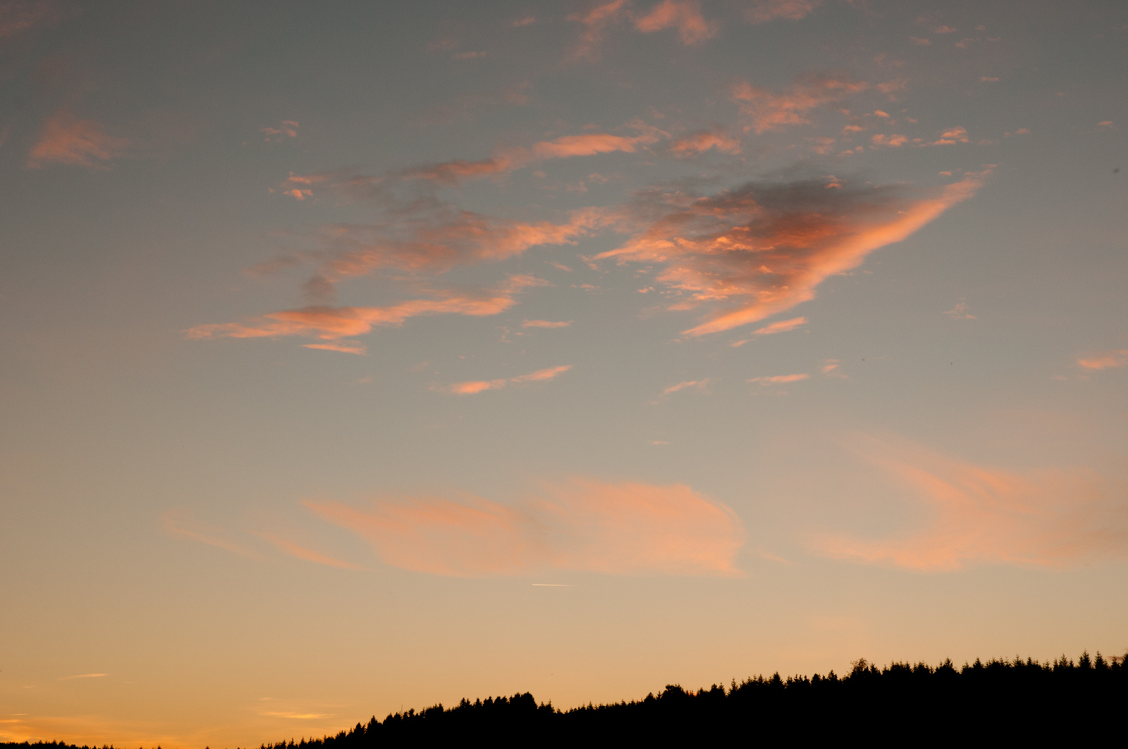 Sonnenuntergang am Rande der Westl. Wälder Augsburg