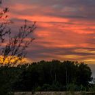 Sonnenuntergang am Rande von Wien