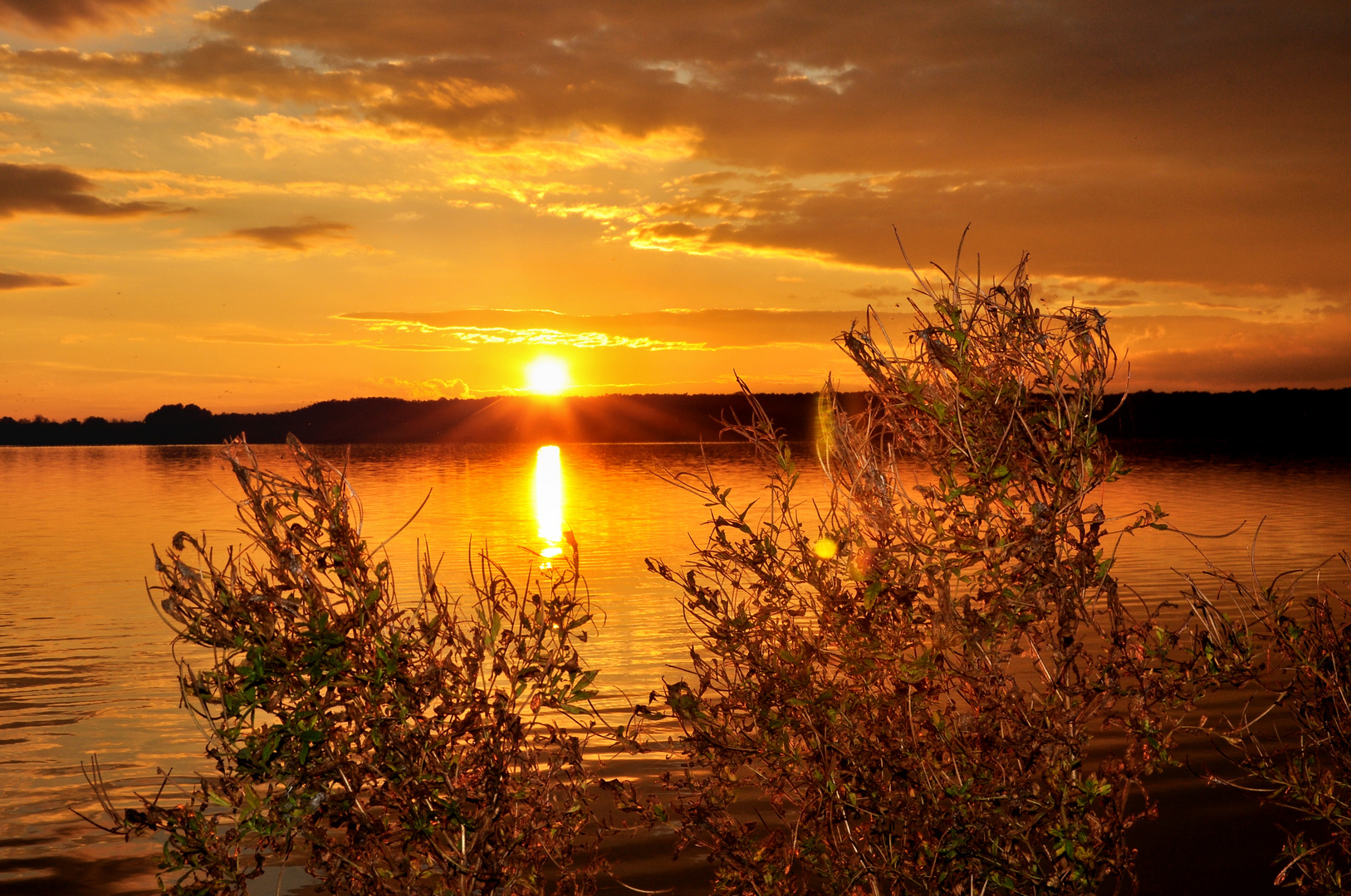 Sonnenuntergang am Rangsdorfer See.....