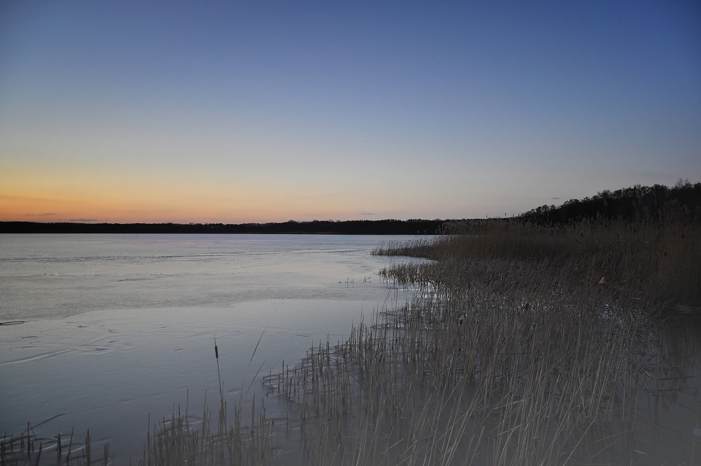 Sonnenuntergang am Rangsdorfer See......