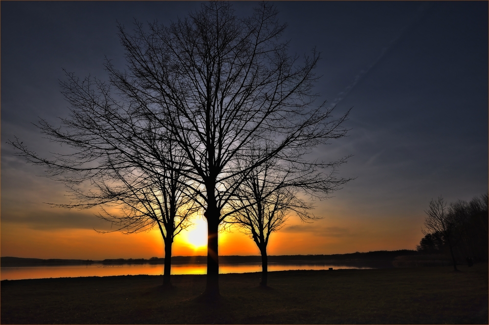 Sonnenuntergang am Rangsdorfer See.....