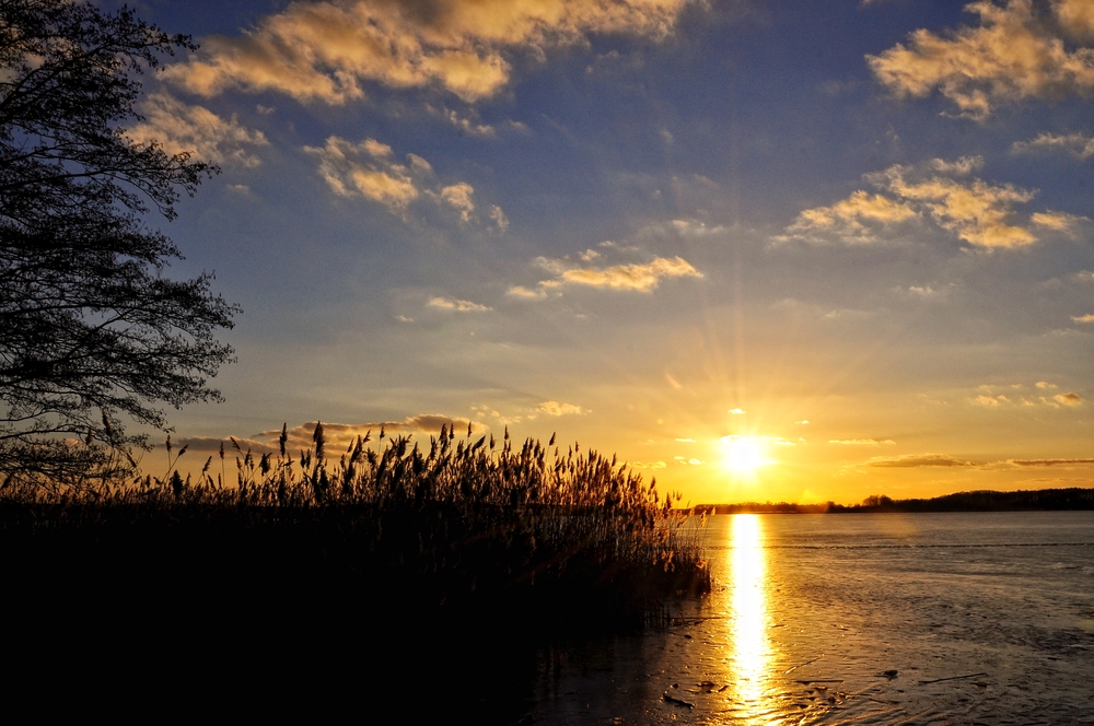 Sonnenuntergang am Rangsdorfer See.....