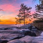 Sonnenuntergang am Rauenstein- Sächsische Schweiz