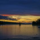 Sonnenuntergang am Rådasjön in Värmland, Schweden