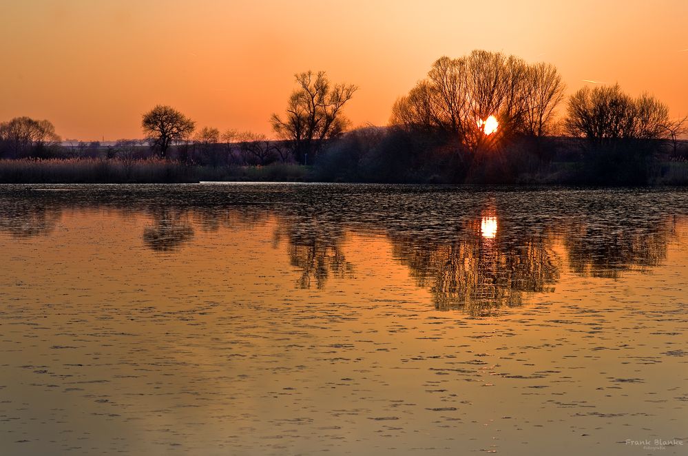 Sonnenuntergang am Reinheimer Teich 2 Foto & Bild landschaft, bach