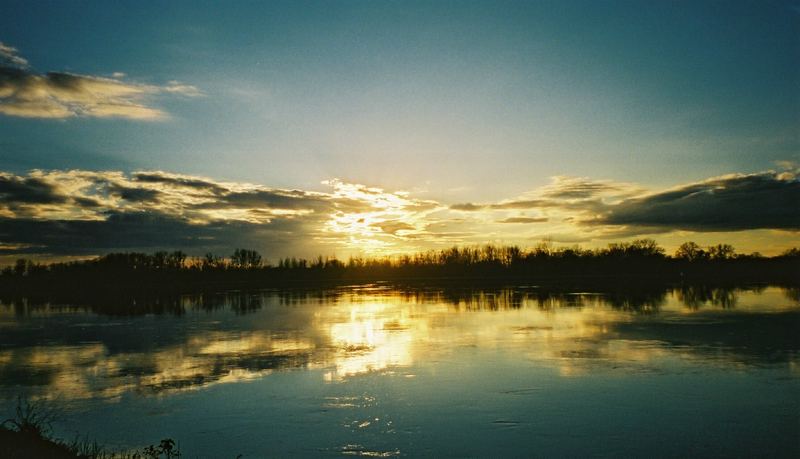 Sonnenuntergang am Rhein