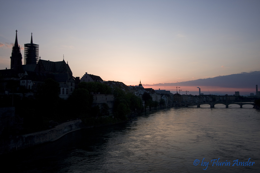 Sonnenuntergang am Rhein