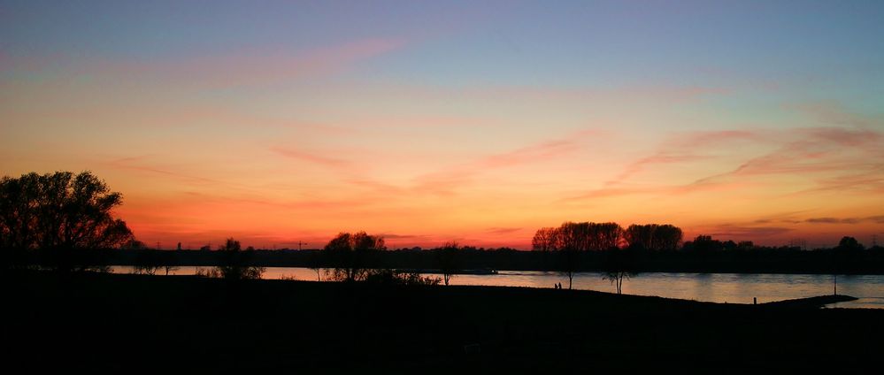 Sonnenuntergang am Rhein 2