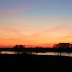 Sonnenuntergang am Rhein 2