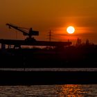 Sonnenuntergang am Rhein