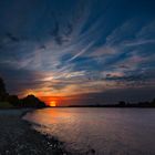 Sonnenuntergang am Rhein