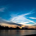 Sonnenuntergang am Rhein