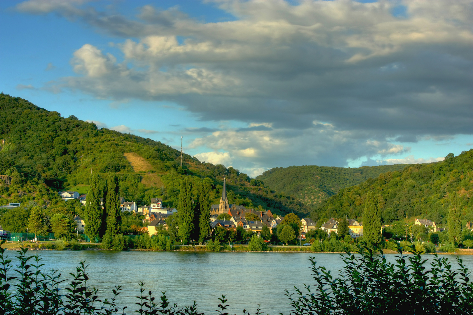 Sonnenuntergang am Rhein