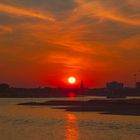 Sonnenuntergang am Rhein