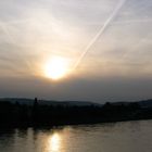 Sonnenuntergang am Rhein