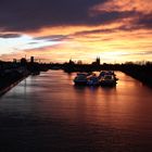 Sonnenuntergang am Rhein