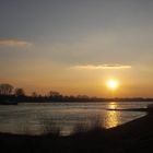 sonnenuntergang am rhein