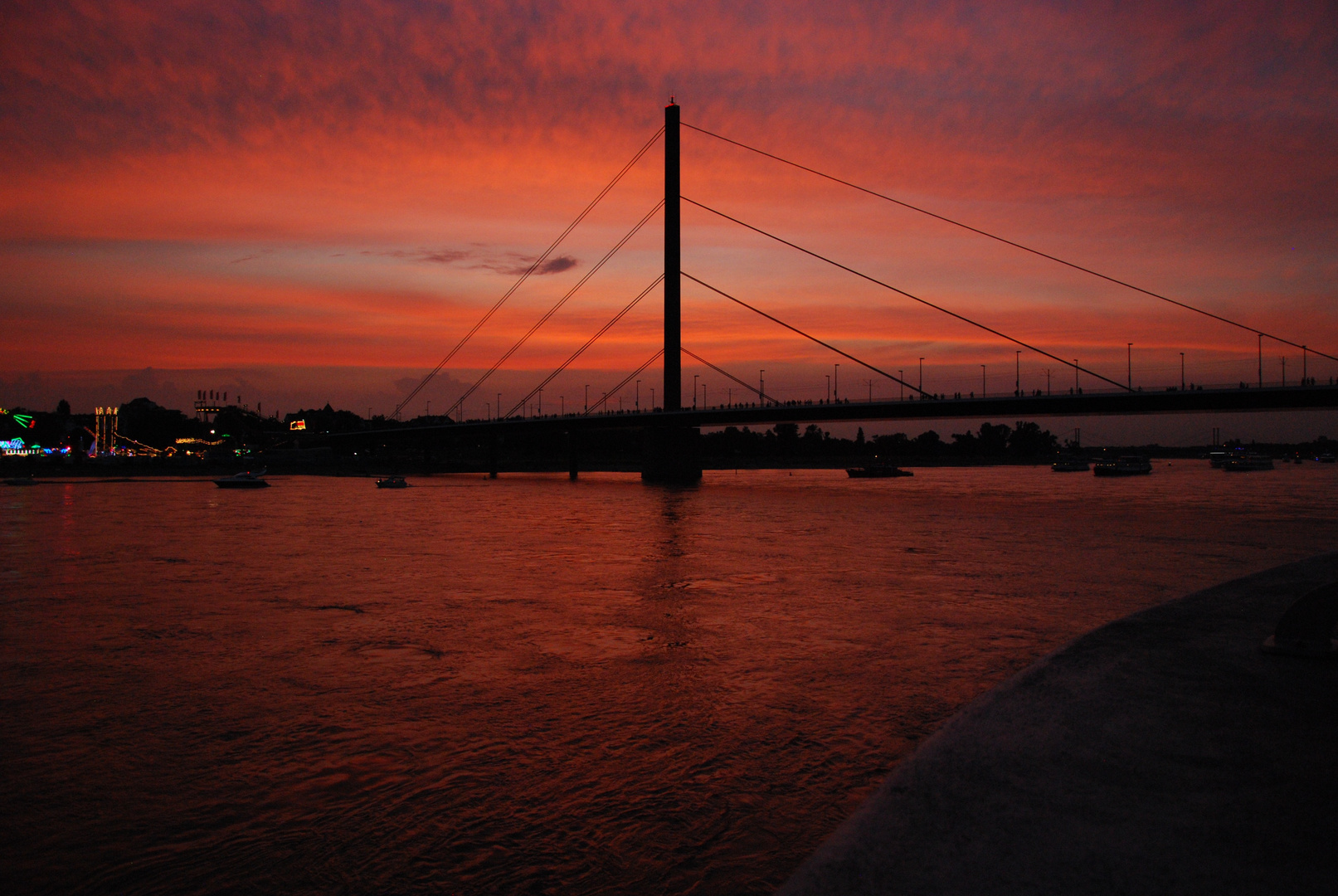 Sonnenuntergang am Rhein! 