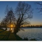 Sonnenuntergang am Rhein 