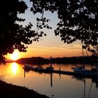 Sonnenuntergang am Rhein