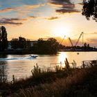 Sonnenuntergang am Rhein