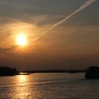 Sonnenuntergang am Rhein