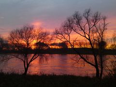 Sonnenuntergang am Rhein