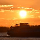 Sonnenuntergang am Rhein