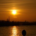 sonnenuntergang am rhein