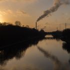 Sonnenuntergang am Rhein-Herne-Kanal