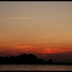 Sonnenuntergang am Rhein in Bislich I
