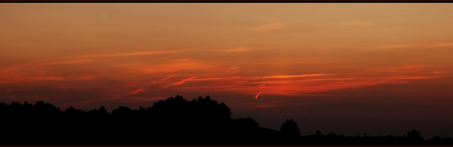 Sonnenuntergang am Rhein in Bislich II