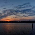 Sonnenuntergang am Rheinsberger See